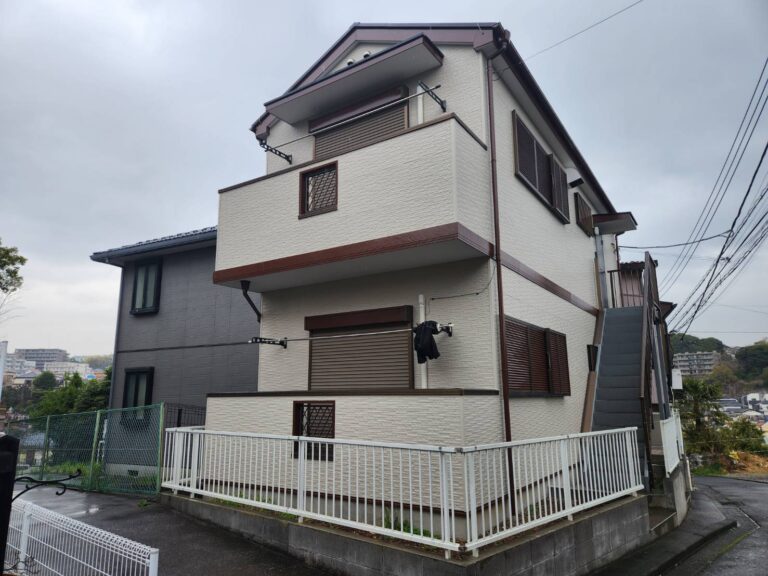 【鎌倉市】外壁塗装・コーキング補修工事｜ひび割れ・汚れを一新した施工事例｜野呂美装